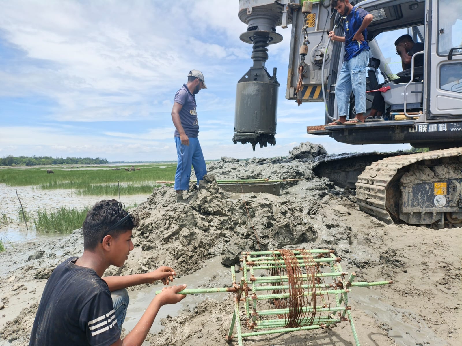 Execution of piling work